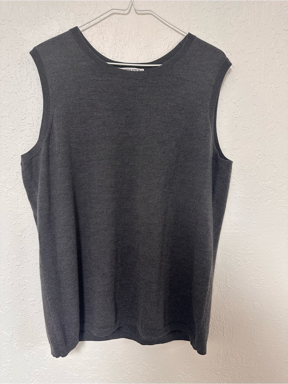 Pendleton Charcoal Gray Sleeveless Knit Tank